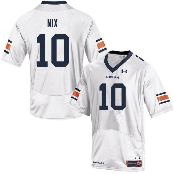 Men #10 Bo Nix Auburn Tigers College Football Jerseys Sale-White - Click Image to Close
